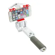 360 Rotating bluetooth RC Selfie Stick Anti-Shake Extendable Smart Cam Monopod WHITE COLOR