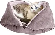 Large Cat Bed 2 in 1 Sleeping Bag for Small Dogs, Washable Hideaway for Sleeping, Indoor Pet Sofas, Warm Pet Bed for Play