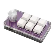 Programmable Keyboard 6 Key One Handed Mechanical Keyboard with KnobPoortable...