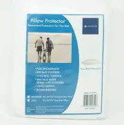 Cottonloft Permafresh Antibacterial Water Resistant Pillow Protector KING 4 Pack