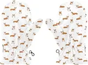 [Joisal] Welsh Corgi Dogs Pattern Kids Winter Gloves Insulated, Suitable for Snow Play, Soccer Gloves Youth, Soft Gloves Boys, Medium