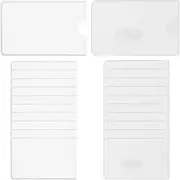 [SHYSBV] Pack of 20 NFC Protective Case Hard Plastic - Transparent EC Card Sleeves, Security Against Data Theft for Credit Cards, Bank Cards & ID Cards, Transparent, S, Minimalist