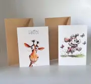 Fun Animal Greeting Cards Set