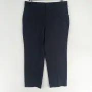 Dockers Pants Womens 18W Med Navy Blue Individual Fit Metro Stretch Twill New