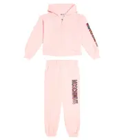 [Moschino Kids] Moschino Kids Cotton-blend jersey tracksuit Y 5 pink