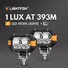 Lightfox Pair 4inch Osram LED Work Light Bar Pods Fog Driving Lamp Reverse 4x4