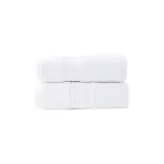 Renee Taylor Brentwood 2 Piece White Bath Sheet Pack