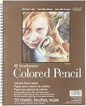 Strathmore Colored Pencil Spiral Paper Pad 9"X12"-30 Sheets -62477900