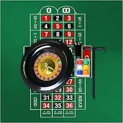 Roulette Sets 18in Black Deluxe Roulette Wheel Set Precision Bearings with Single Zero Layout Roulette Roulette Games for Game Night Party Games
