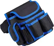 Belt Tool Pouch - Oxford Adjustable Heavy Duty Carpenter Belt - Multifunctional Large-Capacity Storage Bag For Construction Work Carpentry Roofing Plumbing