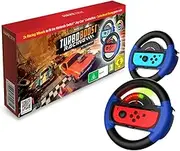 Maxx Tech Turbo Boost Racing Kit for Switch - Includes: Turbo Boost Racing downloadable code in box; 2x Turbo LED Racing Wheels