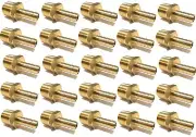 (25 Pieces) 3/8 HOSE BARB X 1/2 MALE NPT Brass Pipe Fitting Gas Fuel Water Air