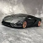 1:18 for BBURAGO for Lamborghini for Sian for FKP37 2019 Sports Car Matte Black