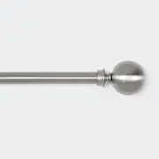 Extendable Curtain Rod Set - Silver
