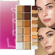 Contour Palette – Long-Lasting Concealer 12 Colours, Face Makeup, Wedding, Office, Evening, Travel, Mature Skin Dark Circles