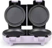 Double Mini Snack Maker Compact Treat Machine Waffle Maker Removable Nonstick