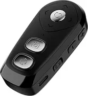 Wireless Camera Remote Control with Zoom Shutter with Front/Rear Camera Switch for Photo & Video, Smartphone Remote Clicker for for iPhone iPad iPod and most smartphones for TikTok (Black)
