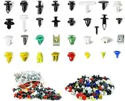 500pcs Mixed Auto Car Nylon Bumper Clips Car Retainer Clips & Plastic Fasteners Kit, Body Push Rivets Fender Liner Clips for GM Ford Chrysler Toyota Lexus Honda Acura Dodge Jeep