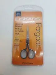 Fiskars Quality Forged Embroidery Scissors, 4 Inch, Fine Tip, Stainless Steel