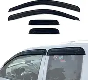 AUSGO Weathershields Compatible with Toyota Hilux Extra Cab 2005-2015, Luxury Weather Shields Window Visors Wind Deflectors Sun Rain Guard 4PCS Set