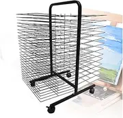 Art Drying Rack,Floor-Standing Classroom Drying Rack,Drawing Paper Drying Rack,Space Saving for Classrooms Homes and Offices Etc. 38th Tiers