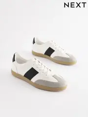 White T-Bar Low Trainers (E25300) | $52