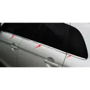 For Outlander Sport 2011-21 Chrome Steel Windows Strip Sill Molding Cover Trim