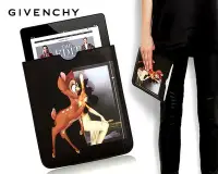 在飛比找Yahoo!奇摩拍賣優惠-Givenchy紀梵希►小鹿斑比拼接裸女 iPad 皮革壓紋