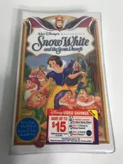 New Vintage 1994' Walt Disney's MASTERPIECE Snow White And The Seven Dwarfs VHS