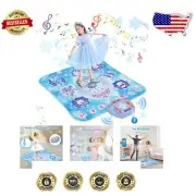 Bluetooth Dance Mat for Girls 3-12 - 8-Button Princess Theme with Lights & Fun