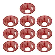 10Pcs Beehive Box Entrance Gate 68mm Plastic Round Rotatable Bee Door Disc Red