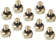 TOYANDONA 10pcs Low Pressure Misting Nozzle for Garden Irrigation Atomizing Spray for Landscape Cooling and Humidifying Easy to Install Rustproof Design