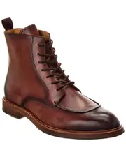 Curatore Apron Toe Leather Boot 10 Brown