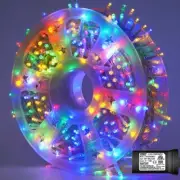 YEGUO Christmas Lights, 165ft 500 LED String Lights Multicolor, Clear Wire Twink