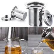 Infuser Fine Reusable Mesh Filters Stainless Steel Lid Tea Strainer