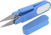XIASABA Portable Fishing Scissors Stainless Steel UType Line Cutter with Cover for Cutting Fishing Line Fabric Paper and Thread