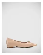 [Wittner] Minnie Patent Leather Flat Shoe in New Flesh