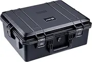Lykus HC-5020 Waterproof Hard Case with Foam, Interior Size 50x40x21 cm, Suitable for Electronic Equipment and More