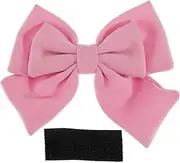 X AUTOHAUX Motorcycle Helmet Accessories Decoration Double Layer Luxury Bow for Motorcycle Bicycle Skiing Helmets Pink Fabric Sticker 1 Set