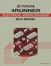 2012 Toyota 4Runner Wiring Diagrams Schematics Layout Factory OEM