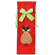 4 PCS Christmas Dinner Table Decoration Plush Champagne Wine Bottle Bag
