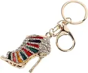 [TEMPNAP] High Heels Keyring Fashionable Shoe Charm Keychain Rhinestones for Handbags and Bags