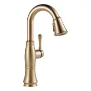 Delta 9997-DST Cassidy Pull-Down Bar/Prep Faucet - Lumicoat Champagne Bronze