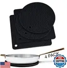 Silicone Trivets for Hot Pots and Pans (4 Pack) - Multipurpose Trivets for Ho