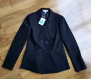 Boden Ladies GORGEOUS Double Breasted Ponte Black Blazer UK 6. BRAND NEW WE546