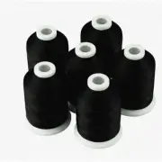 Colorful Creations 6-Pack: High-Quality Polyester Embroidery Threads for Babyloc