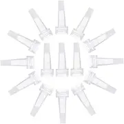 iplusmile 100pcs Essence Bottle Trumpet Head Filling Bottle Jars Essential Oil Bottle Cap Transparent Caps Clear Water Bottle Travel Perfume Bottle Reusable Alcohol Plastic