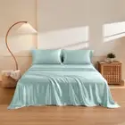 Silk Sheet Set 4 Pcs, 6A+ Top Grade 100% Natural Mulberry Silk Bed Sheets, Lu...