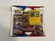 Pokemon Sword And Shield (Base) SEALED 3-Pack Blister (Morpeko Promo)