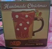 Cracker Barrel Handmade Christmas Serve Ware Gingerbread Ceramic Mug NIB